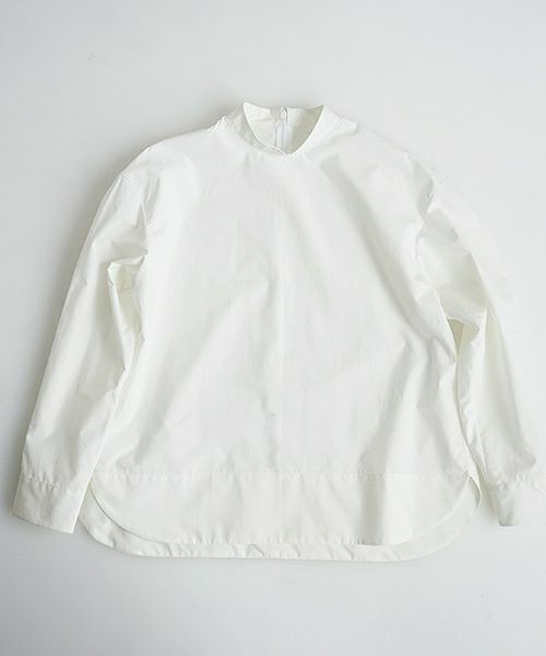 Mochi.モチ.petit high necked shirt.[ms02-sh-01/white]