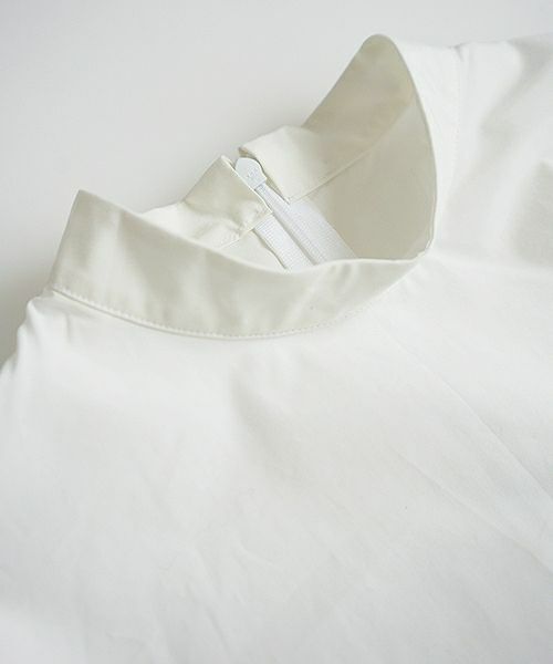 Mochi.モチ.petit high necked shirt.[ms02-sh-01/white]