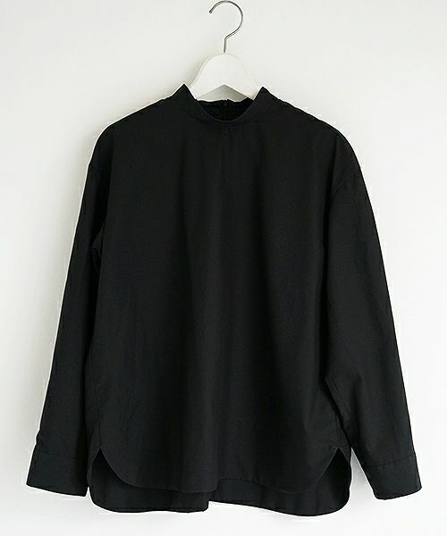 Mochi.モチ.petit high necked shirt.[ms02-sh-01-/black]