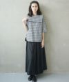 Mochi.モチ.gingham check blouse [ms02-sh-02]