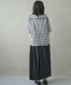 Mochi.モチ.gingham check blouse [ms02-sh-02]