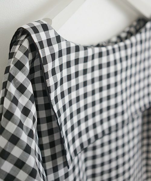 Mochi.モチ.gingham check blouse [ms02-sh-02]