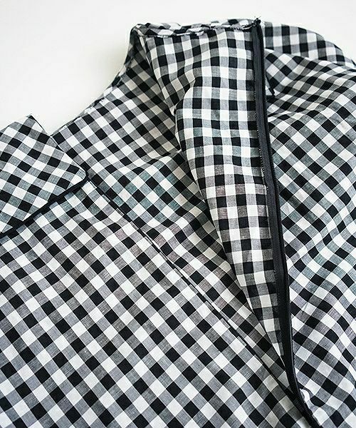 Mochi.モチ.gingham check blouse [ms02-sh-02]