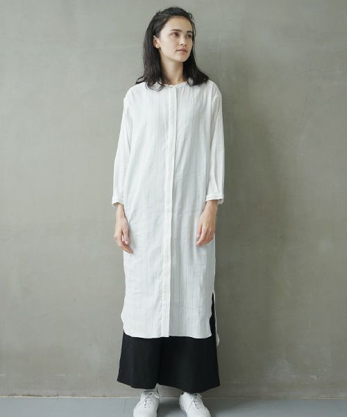 Mochi.モチ.stripe long shirt [ms02-sh-03]