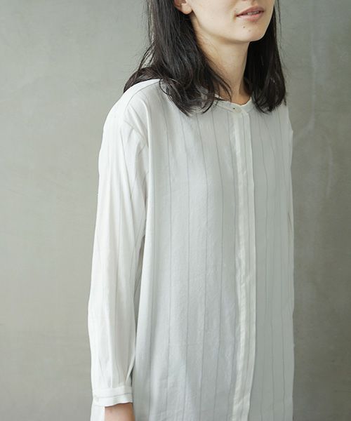 Mochi.モチ.stripe long shirt [ms02-sh-03]