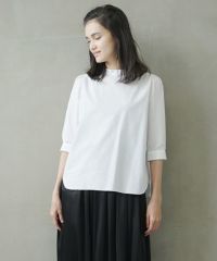 Mochi.モチ.gather blouse [ms02-sh-05/white]