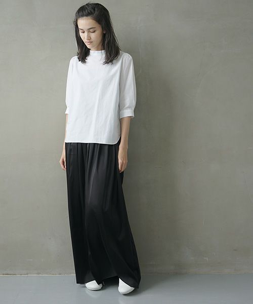 Mochi.モチ.gather blouse [ms02-sh-05/white]