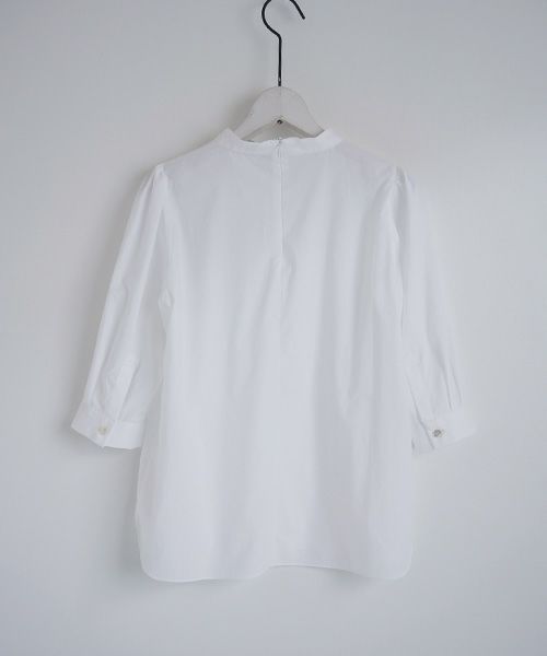Mochi.モチ.gather blouse [ms02-sh-05/white]