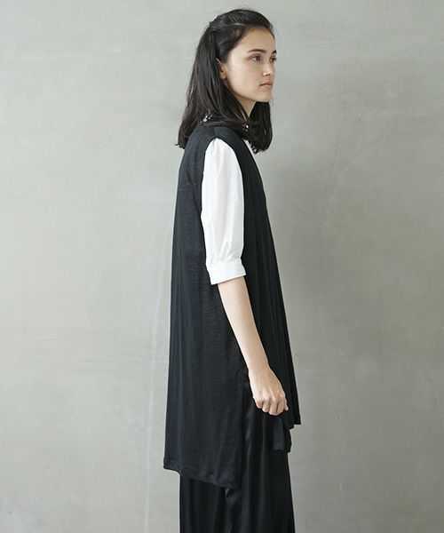 Mochi.モチ.linen knit vest [ms02-v-01]