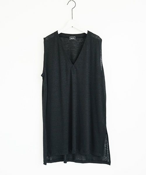Mochi.モチ.linen knit vest [ms02-v-01]