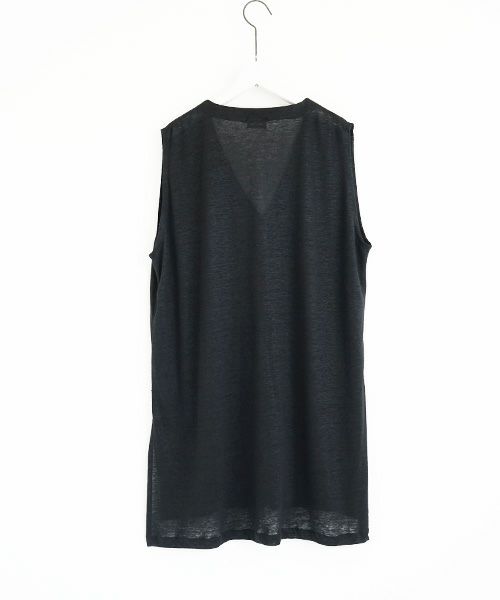 Mochi.モチ.linen knit vest [ms02-v-01]