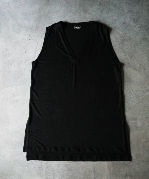 Mochi.モチ.linen knit vest [ms02-v-01]