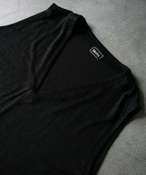 Mochi.モチ.linen knit vest [ms02-v-01]