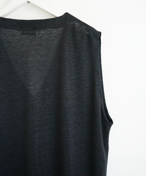 Mochi.モチ.linen knit vest [ms02-v-01]