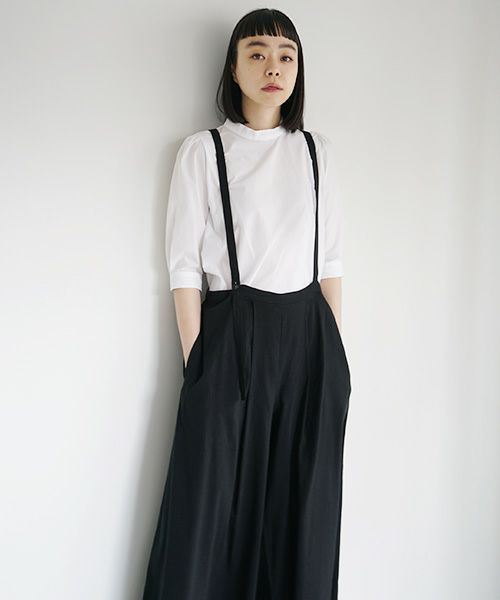 Mochi.モチ.suspenders wide pants [ms02-p-01/black]