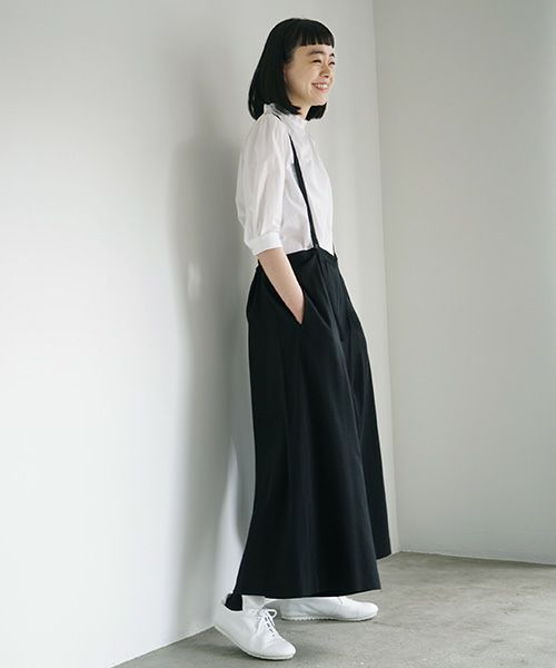 Mochi.モチ.suspenders wide pants [ms02-p-01/black]