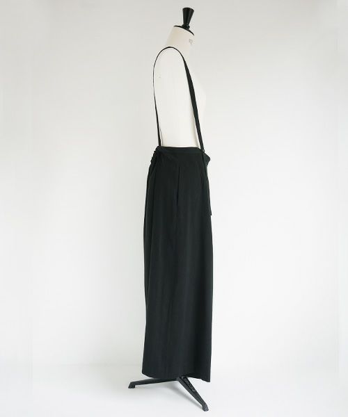 Mochi.モチ.suspenders wide pants [ms02-p-01/black]