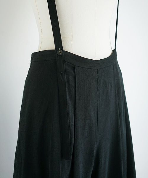 Mochi.モチ.suspenders wide pants [ms02-p-01/black]