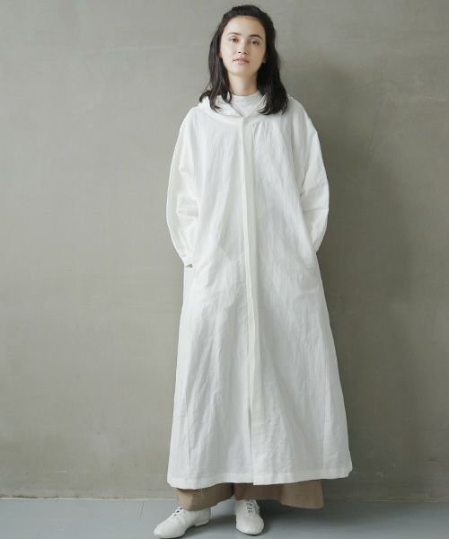 Mochi.モチ.hood shirt coat [ms02-co-01/white]