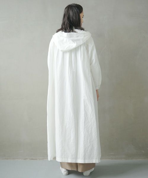 Mochi.モチ.hood shirt coat [ms02-co-01/white]