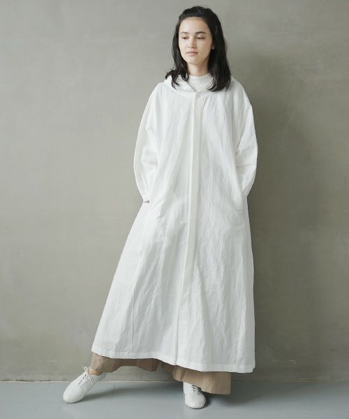 Mochi.モチ.hood shirt coat [ms02-co-01/white]