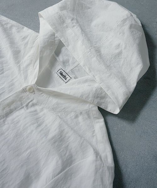 Mochi.モチ.hood shirt coat [ms02-co-01/white]