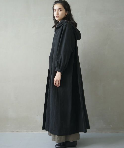 Mochi.モチ.hood shirt coat [ms02-co-01/black]