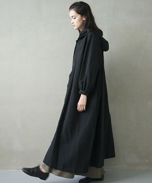 Mochi.モチ.hood shirt coat [ms02-co-01/black]