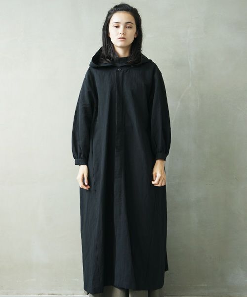 Mochi.モチ.hood shirt coat [ms02-co-01/black]