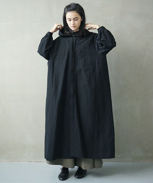 Mochi.モチ.hood shirt coat [ms02-co-01/black]