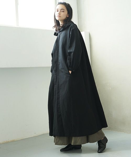 Mochi.モチ.hood shirt coat [ms02-co-01/black]