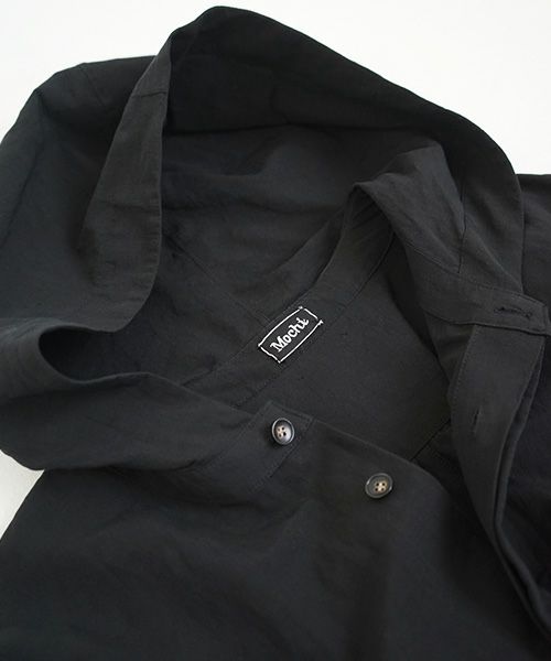 Mochi.モチ.hood shirt coat [ms02-co-01/black]