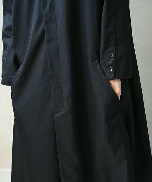 Mochi.モチ.trench coat [ms02-co-02/black]