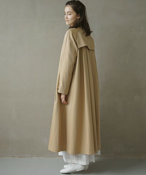 Mochi.モチ.trench coat [ms02-co-02/beige/・2]