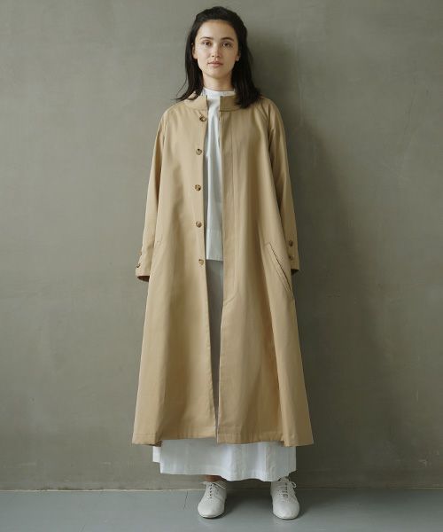 Mochi.モチ.trench coat [ms02-co-02/beige/・2]