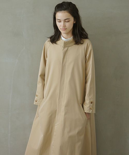 Mochi.モチ.trench coat [ms02-co-02/beige/・2]