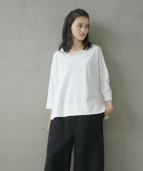 Mochi.モチ.suvin long sleeved t-shirt.[white]