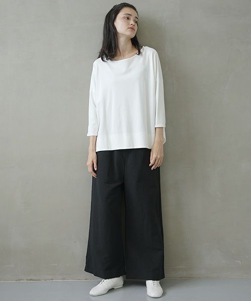 Mochi.モチ.suvin long sleeved t-shirt.[white]