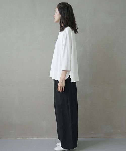 Mochi.モチ.suvin long sleeved t-shirt.[white]