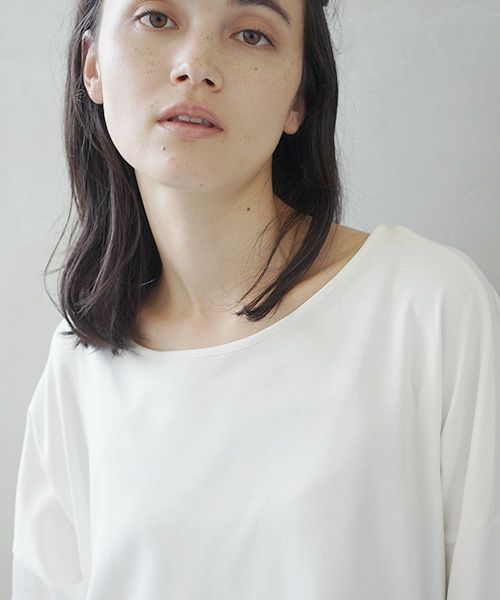 Mochi.モチ.suvin long sleeved t-shirt.[white]