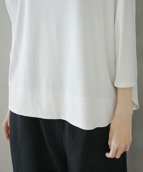 Mochi.モチ.suvin long sleeved t-shirt.[white]
