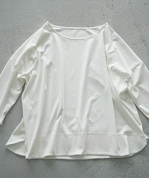 Mochi.モチ.suvin long sleeved t-shirt.[white]