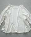 Mochi.モチ.suvin long sleeved t-shirt.[white]