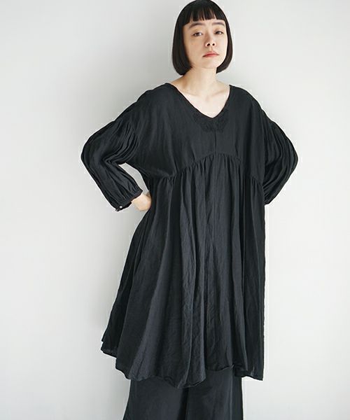 suzuki takayuki×Palm maison.スズキタカユキ.【別注】 chasuble dress [black]
