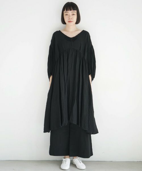 suzuki takayuki×Palm maison.スズキタカユキ.【別注】 chasuble dress [black]