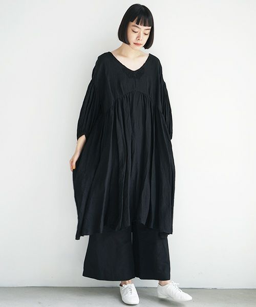 suzuki takayuki×Palm maison.スズキタカユキ.【別注】 chasuble dress [black]