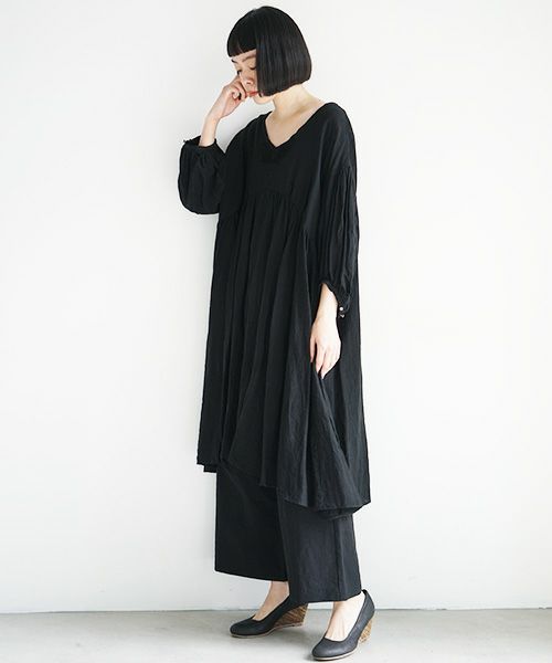 suzuki takayuki×Palm maison.スズキタカユキ.【別注】 chasuble dress [black]