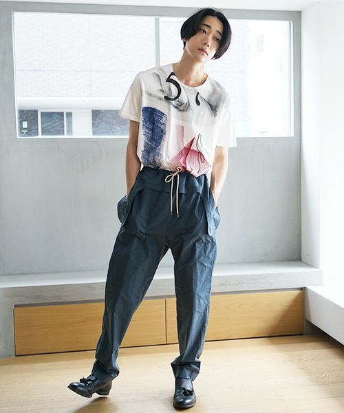 ohta オオタ bluegray pants[pt-19B]