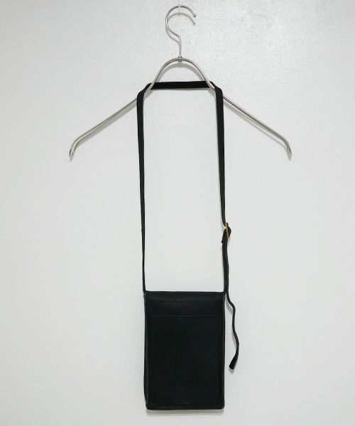 ohta オオタ.black slim letter bag[ac-21B8]