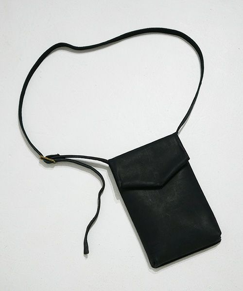 ohta オオタ.black slim letter bag[ac-21B8]